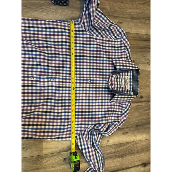 Nick Graham Everywhere Mens Stretch Modern Fit Contrast Cuffs Dress Shirt Size 1 - Picture 3 of 7